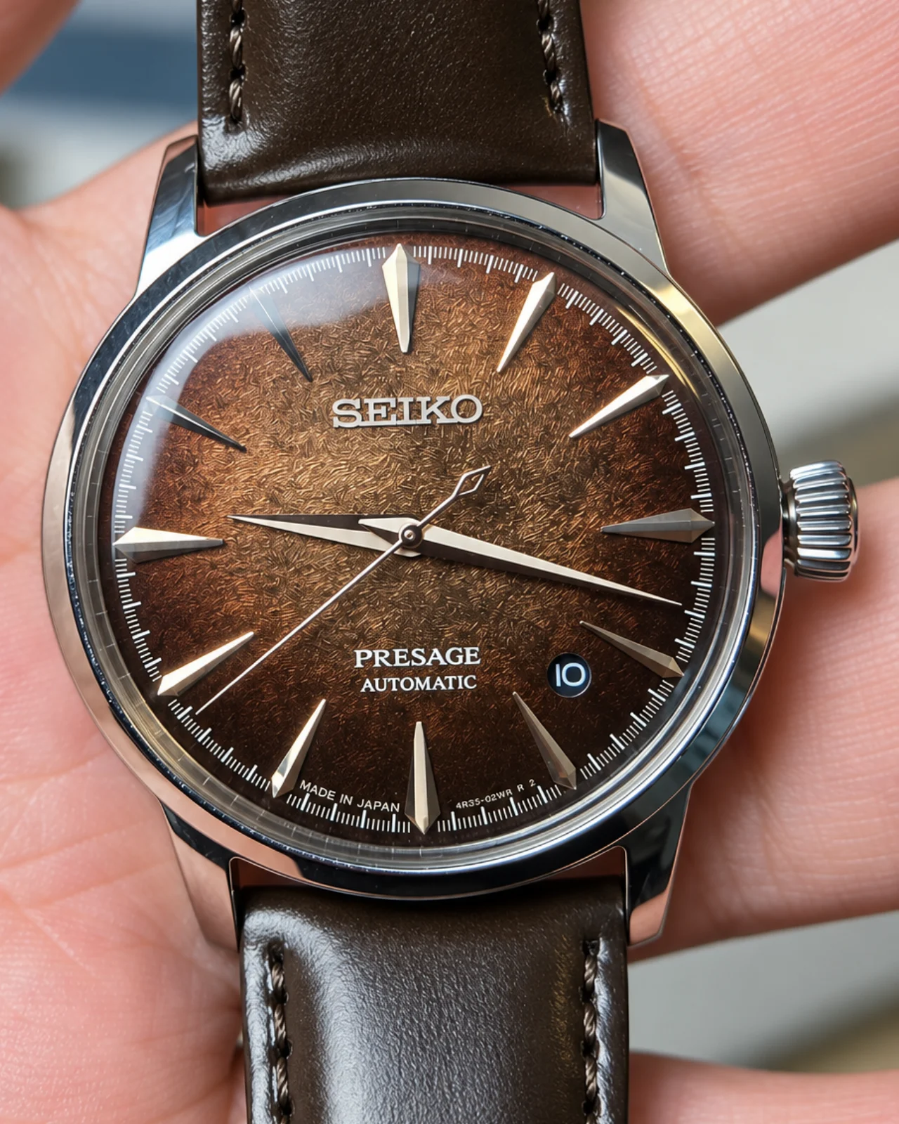 Seiko Presage Cocktail Time “Whiskey Mist” — Ref. HCB003J